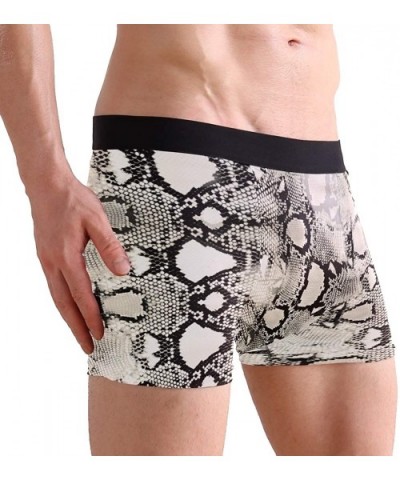 Unicorn Cow Leopard Lion Mens Boxer Briefs Underwear Breathable Stretch Boxer Trunk with Pouch - White - CK18R2ONH69 $26.91 B...