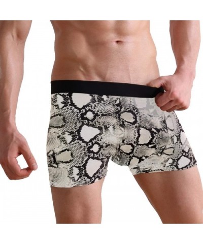 Unicorn Cow Leopard Lion Mens Boxer Briefs Underwear Breathable Stretch Boxer Trunk with Pouch - White - CK18R2ONH69 $26.91 B...