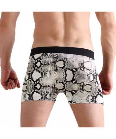 Unicorn Cow Leopard Lion Mens Boxer Briefs Underwear Breathable Stretch Boxer Trunk with Pouch - White - CK18R2ONH69 $26.91 B...