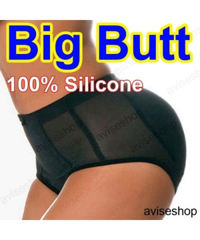 Silicone Butt Padded Panties Big Size Removable Pads Buttocks Enhancer Push Up Panties - Black - CV18YI7OR77 $51.98 Shapewear