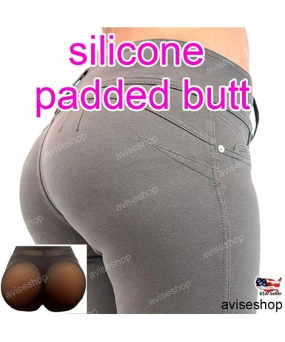 Silicone Butt Padded Panties Big Size Removable Pads Buttocks Enhancer Push Up Panties - Black - CV18YI7OR77 $51.98 Shapewear