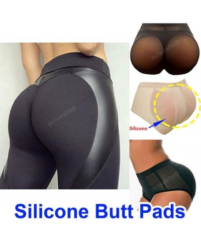 Silicone Butt Padded Panties Big Size Removable Pads Buttocks Enhancer Push Up Panties - Black - CV18YI7OR77 $51.98 Shapewear