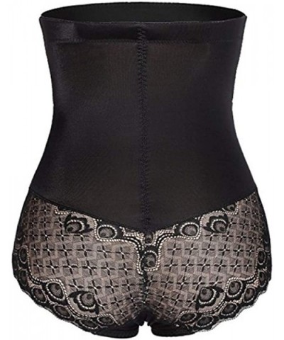 i-Plus Plus Size Tummy Control Lace Panty Enhanced Compression - Black - CV18QNMU7U0 $30.50 Shapewear