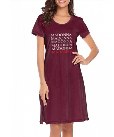 Madonna-Album-Madame-X- Sexy Nightgowns Long Nightdress Sleepshirts Nightwear for Women Men - White-43 - CG19DYCMHT2 $47.65 N...