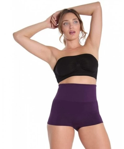 High Waisted Shaping Boyshorts - Shapewear - Blackberry Shapewear - CB125KX886L $28.89 Shapewear