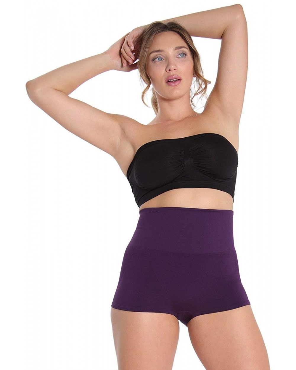 High Waisted Shaping Boyshorts - Shapewear - Blackberry Shapewear - CB125KX886L $28.89 Shapewear