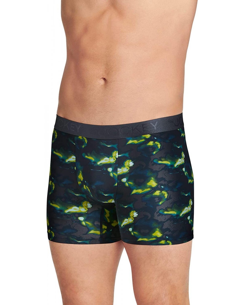 Men's Underwear Lightweight Travel Microfiber Boxer Brief - Neon Swirl - C919CIORSLE $15.53 Boxer Briefs