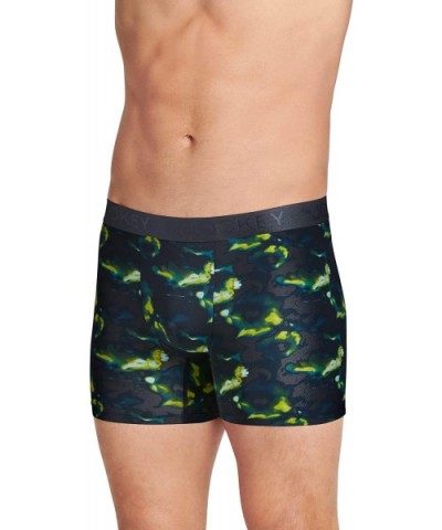 Men's Underwear Lightweight Travel Microfiber Boxer Brief - Neon Swirl - C919CIORSLE $15.53 Boxer Briefs