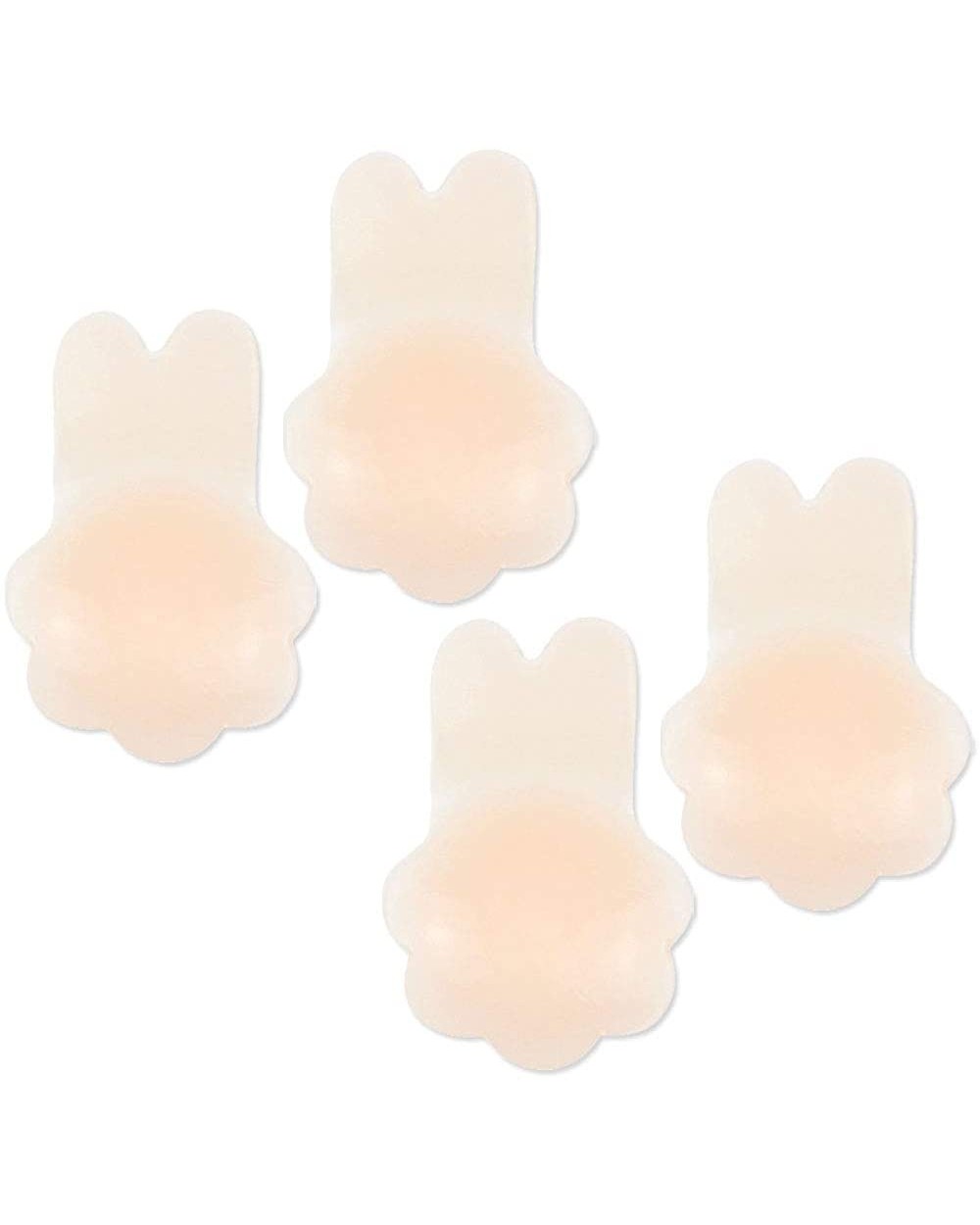 Womens Silicone Bunny Bra Breast Lift Pasties Breast Lift Tape Silicone Breast Pasties - 2 Pair Flower - CN18X4XI5LI $15.65 A...