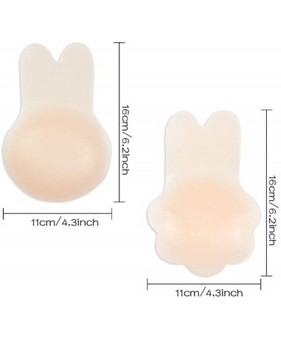 Womens Silicone Bunny Bra Breast Lift Pasties Breast Lift Tape Silicone Breast Pasties - 2 Pair Flower - CN18X4XI5LI $15.65 A...