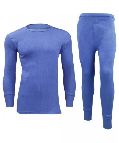 Mens Thermal Warm Long Johns Top T-Shirt Long Sleeve Short Sleeve Underwear Set Size Small -2XL - Long John & Short Slv Tee -...