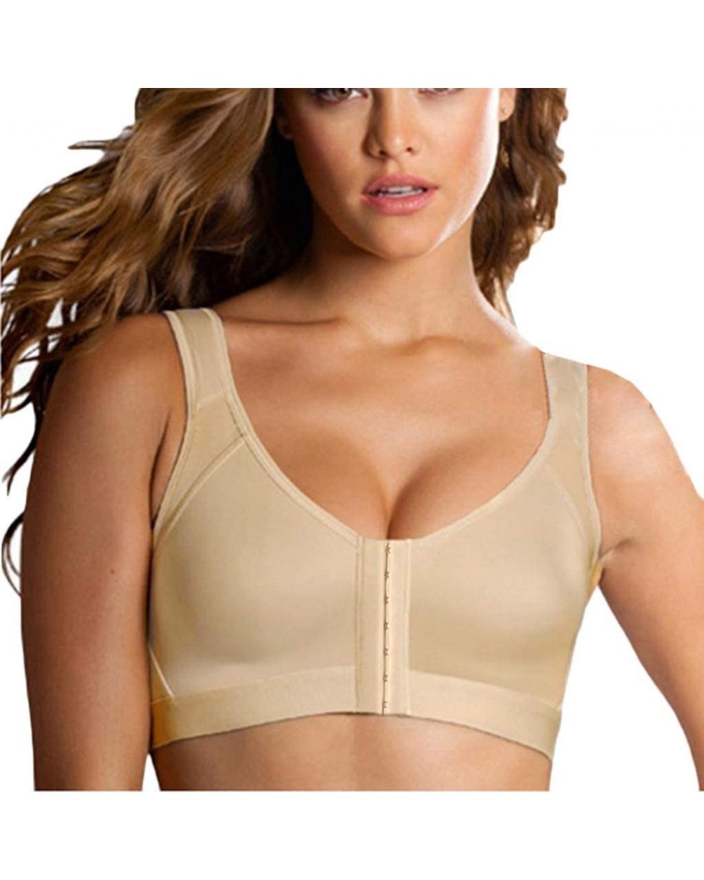 New Sports Yoga Bras Comfortable Women High Impact Posture Corrector Lift Up Bra - Khaki - CP194AIACW8 $14.16 Accessories