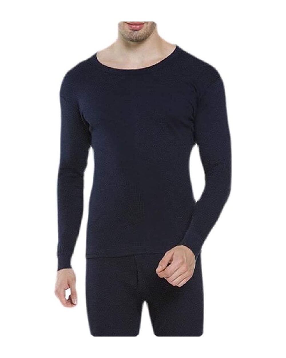 Men Soft Lightweight Thermal Underwear Cotton Solid Long Johns - 1 - CR193LQKRT8 $52.19 Thermal Underwear