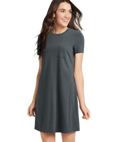 Women's Tops Casual T-Shirt Dress - Urban Chic Heather - CG19CYM6X06 $64.51 Nightgowns & Sleepshirts