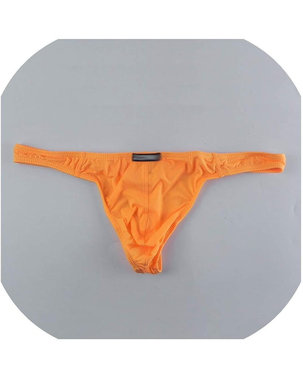 Men Thongs Underwear G Strings Sexy Low Rise T Back Jocks Tanga Pouch Briefs Breathable Panties Bikini - Orange - CB193HDN4MI...