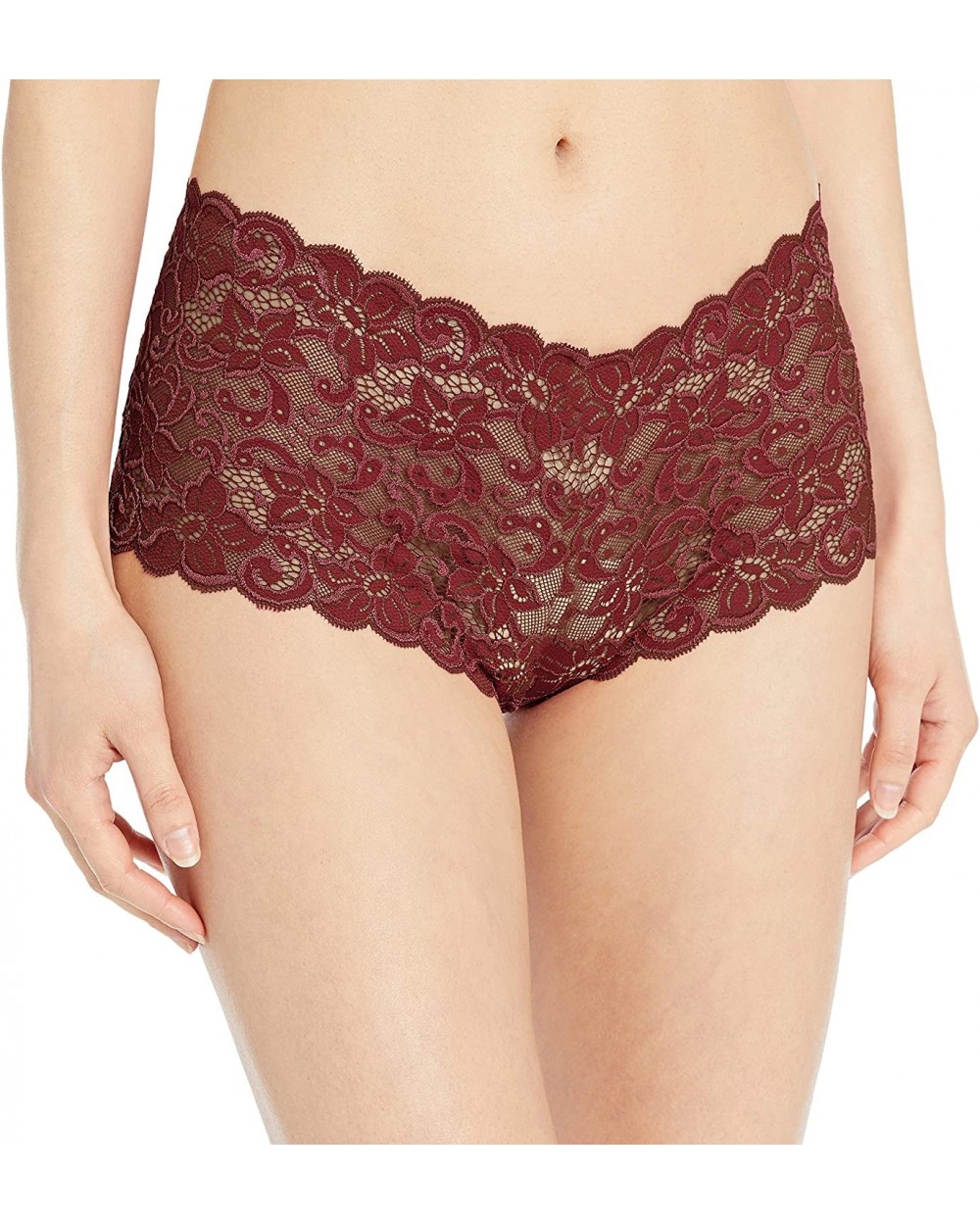 Women's Luxury Moments Boyleg 79051 - Red Plum - CZ18I635UG6 $54.53 Panties