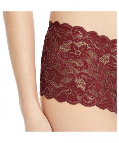 Women's Luxury Moments Boyleg 79051 - Red Plum - CZ18I635UG6 $54.53 Panties