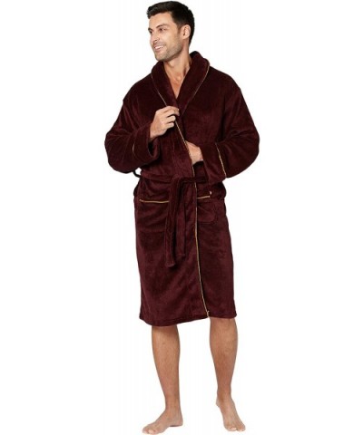 Mens Alexander Julian Colours Cozy Plush Robe - Port Royale - CG18IZLUQ69 $41.83 Robes