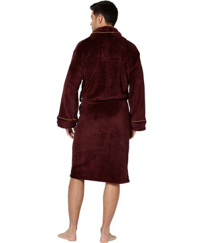 Mens Alexander Julian Colours Cozy Plush Robe - Port Royale - CG18IZLUQ69 $41.83 Robes