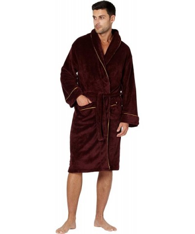 Mens Alexander Julian Colours Cozy Plush Robe - Port Royale - CG18IZLUQ69 $41.83 Robes