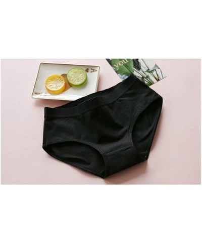 Women's Cotton Stretch Bikini Underwear Breathable Comfortable Panties - Seattle Seahawks Black - CO192SE4G69 $27.42 Panties