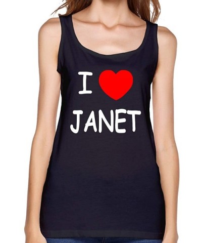 Women's I Love Jackson Sexy Comfy Blouse Summer Blank Tank Top - CI1976Q0RM0 $36.31 Camisoles & Tanks