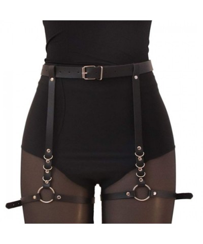 Punk Leg Harness Black Body Garters Waist Garter Belt for Women and Girls - CN199GGKK8A $18.98 Garters & Garter Belts