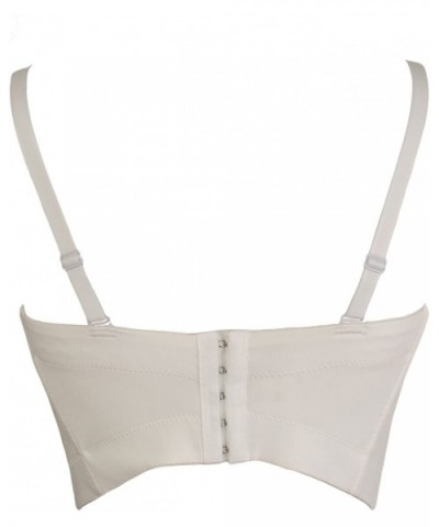 Women's Basic Smooth Push Up Bustier Club Party Crop Top Bra - White - CN12HDX9VKN $33.65 Bras