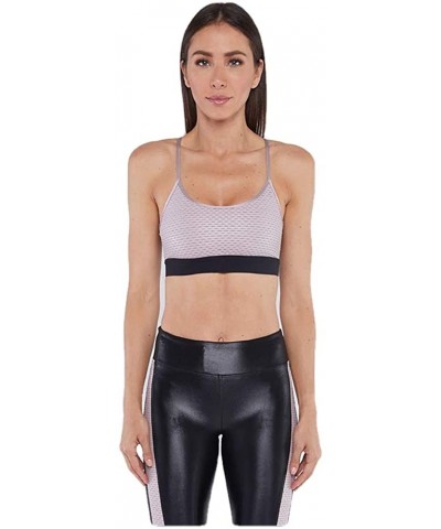 Sweeper Shiny Netz Bra Alvorada/Black XS - CV18AWKZC50 $35.84 Bras