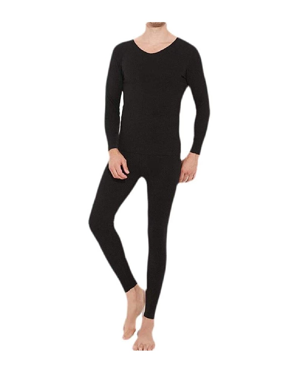 Long Underwear Thermal Underwear Set Top with Pants - 8 - CX1982C2U9U $68.12 Thermal Underwear