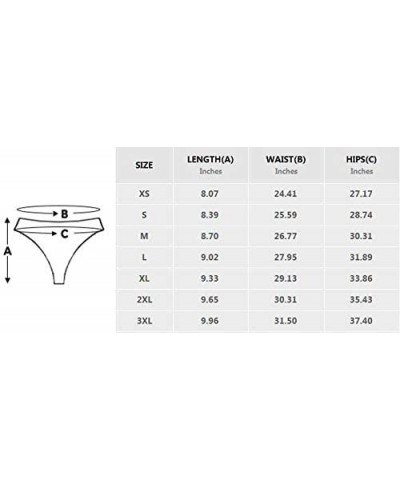 Women's Thongs Underwear American Football Pattern High Cut T-Back Panties(XS-3XL) - Style 1 - CH18Q65NS6M $37.70 Panties