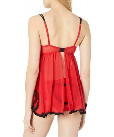 Women's Trixie Babydoll - Tango Red - CX12GMC0187 $53.22 Baby Dolls & Chemises