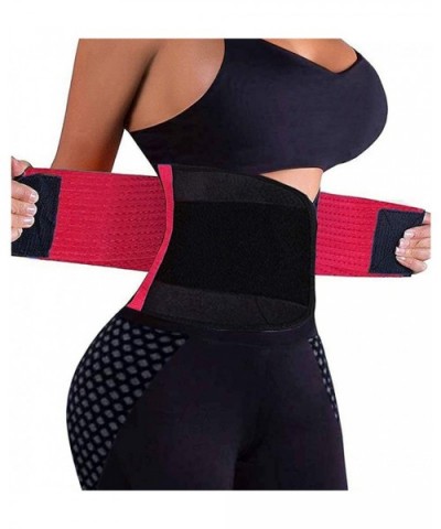 Waist Trainer Belt for Women - Waist Cincher Trimmer - Slimming Body Shaper Belt - Sport Girdle Belt (UP Graded) - Rose Red -...