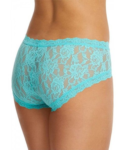 Women's Signature Lace Girl-Kini - Bright Aqua - CL196387RNT $55.42 Panties