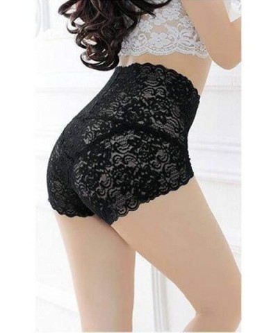 Rosie All Lace Briefs Sexy Briefs High Waist Underwear Pack of 2 - Black - CV190E3ET7Y $20.67 Panties