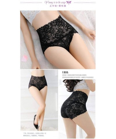 Rosie All Lace Briefs Sexy Briefs High Waist Underwear Pack of 2 - Black - CV190E3ET7Y $20.67 Panties