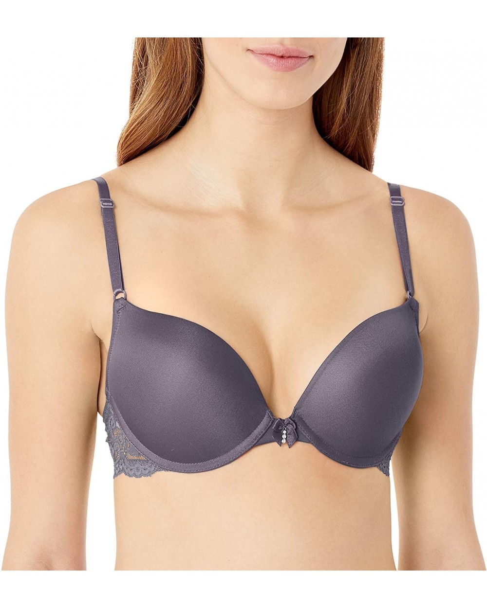 Women's Maximum Cleavage Underwire Push up Bra - Grisaille Grey - C818NZ33TUN $22.42 Bras