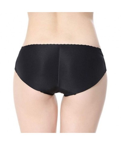 Women Underpant Women Padded Seamless Butt Hip Enhancer Panties Air Permeability Underpant Traceless Buttocks Pants - Black -...