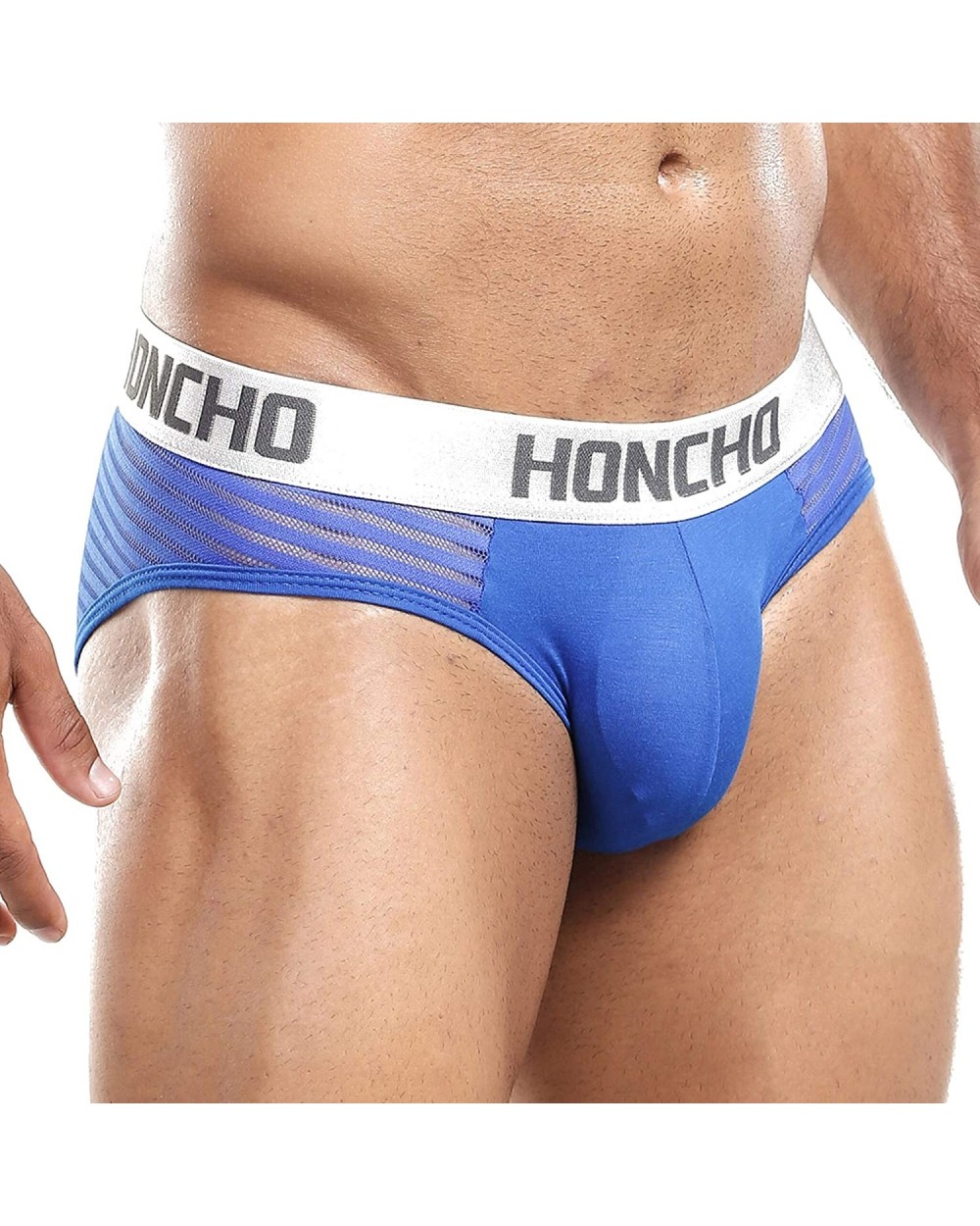 Men's Designer Micro Back Brief Soft Sheer Fashionable Underwear - Royal Blue - CD18OZRGQXY $15.50 Briefs