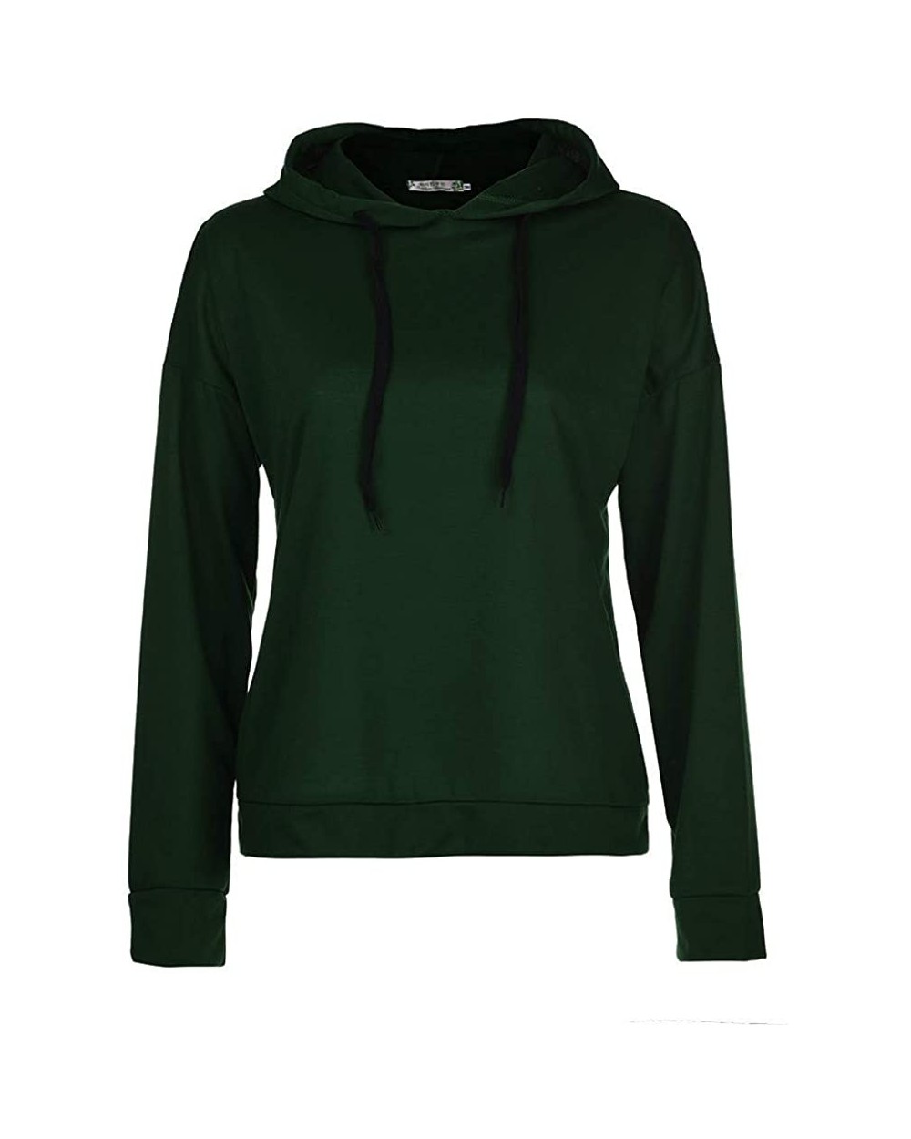 Hooded Pullover Sweatshirt Hoodie Pullover Blouse Cross Back Solid Color Top Blouse Casual Outwear - Green - CA18AG9O8ZT $30....