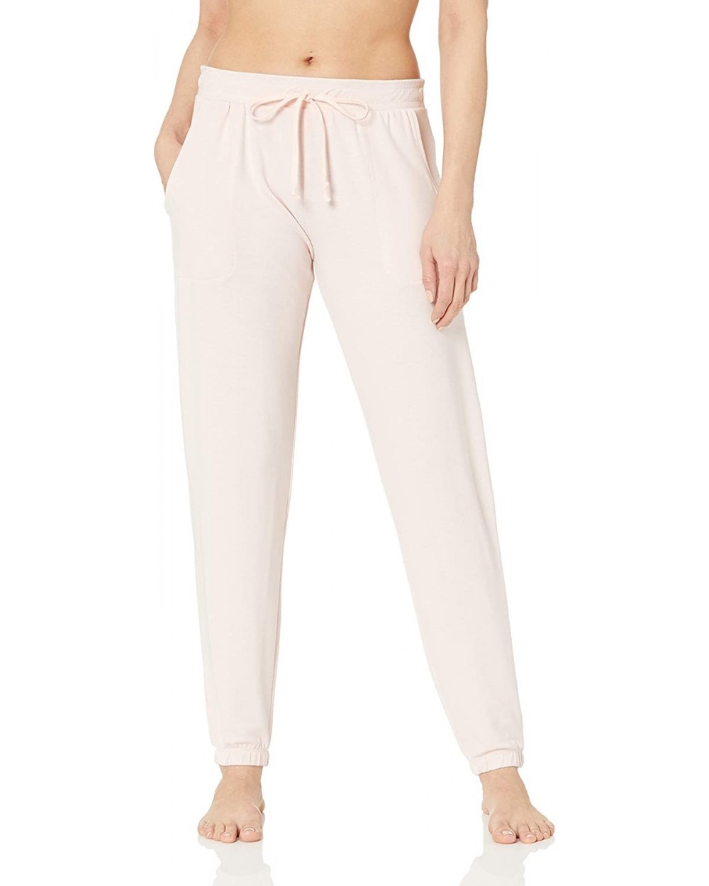 Women's Loungewear Classic French Terry Jogger with Pork Chop Pockets - Lotus - C818CGUIC3C $37.97 Bottoms