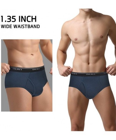 Mens Briefs Underwear Black Cotton Mid-Rise Mens Underwear Briefs for Men Pack - A 5 Pairs Briefs - CM18QWIT7N3 $18.93 Briefs