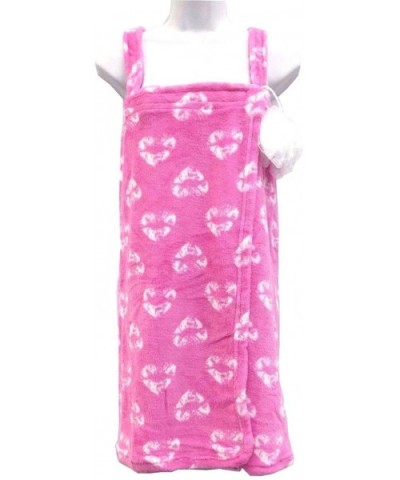 Bath Spa Shower Wrap Robe - Pink Lips - CD18L6ZYZG6 $23.12 Robes