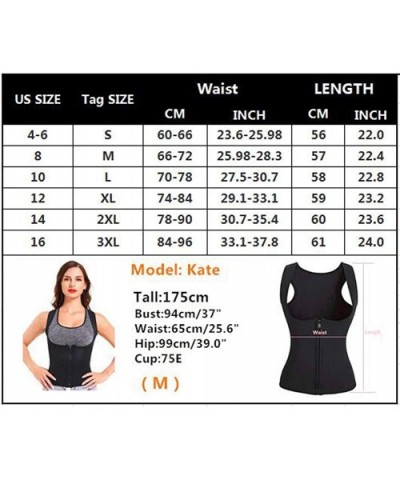 Women Waist Trainer Corset Three-Breasted Zipper Body Shaper Cincher Tank Top - 2 - C9193ROL7Z3 $21.25 Shapewear