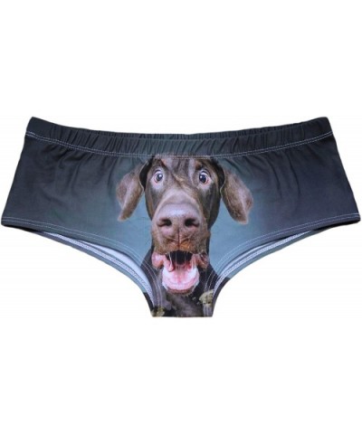 Women's Flirty Sexy Funny Naughty 3D Printed Animal Tail Underwears Briefs Gifts Cute Ears - Weimaraner - CW18S77YZ06 $13.44 ...