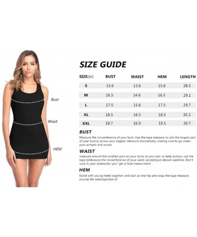 Womens Extra Long Tank Tops with Shelf Bra Ribbed Cotton Camisoles Undershirts - Black With Racerback - C618XU4DO00 $28.52 Ca...