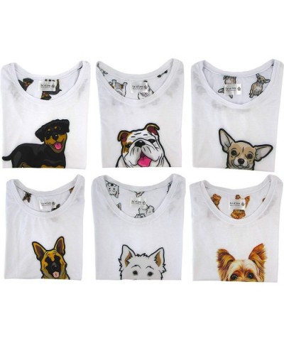 GERMAN SHEPHERD dog pajama set (top & bottom) with pants for women- color white - CP19800A638 $67.21 Sets