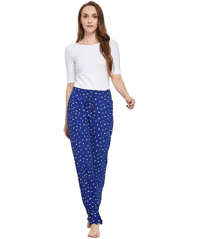 Women's Casual Lounge Pants - Blue Print - CJ18Z68WY88 $21.41 Bottoms