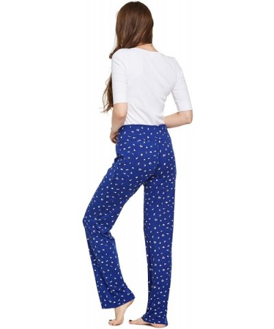 Women's Casual Lounge Pants - Blue Print - CJ18Z68WY88 $21.41 Bottoms