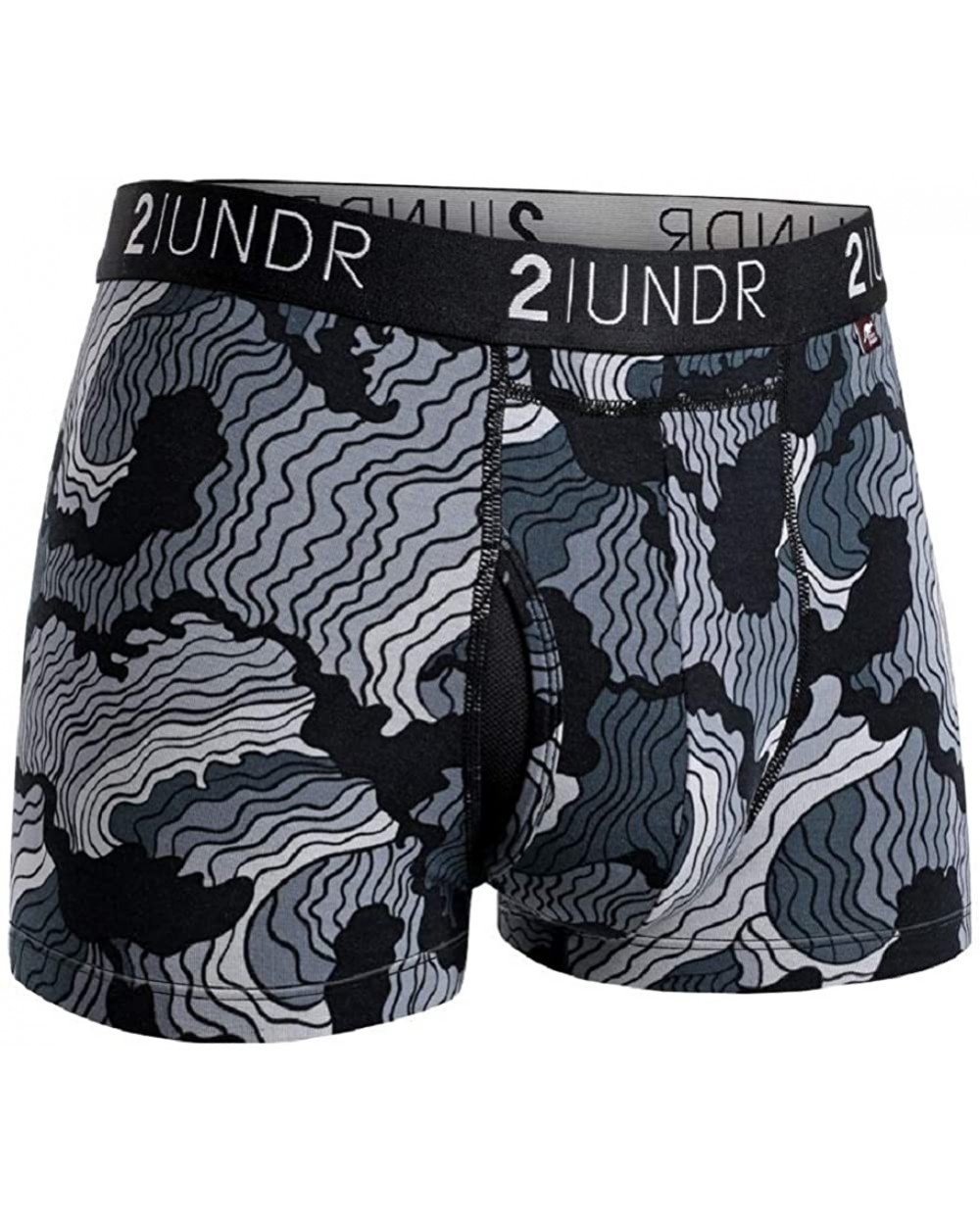 Mens Swing Shift 3" Boxer Trunk Underwear - Tsunami - CE18ZHYMI89 $47.96 Boxer Briefs